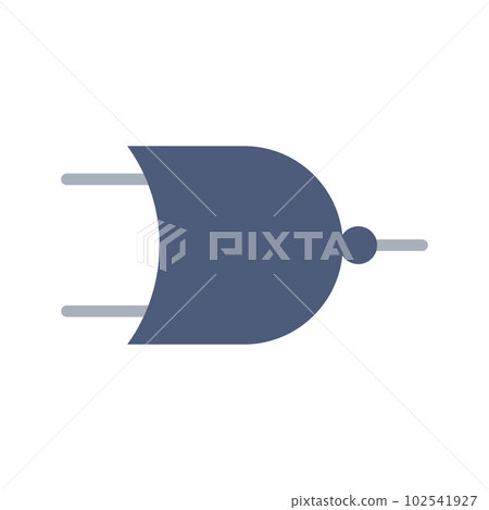 NOR Gate icon vector image. Suitable for mobile apps, web apps and print media. NOR Gate icon vector image. Suitable for mobile apps, web apps and print media. 102541927