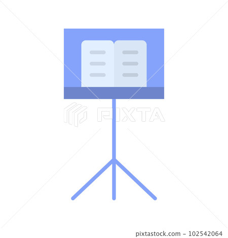 Music Stand icon vector image. Suitable for mobile apps, web apps and print media. 102542064