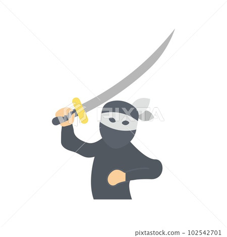 Kenjutsu icon vector image. Suitable for mobile apps, web apps and print media. 102542701
