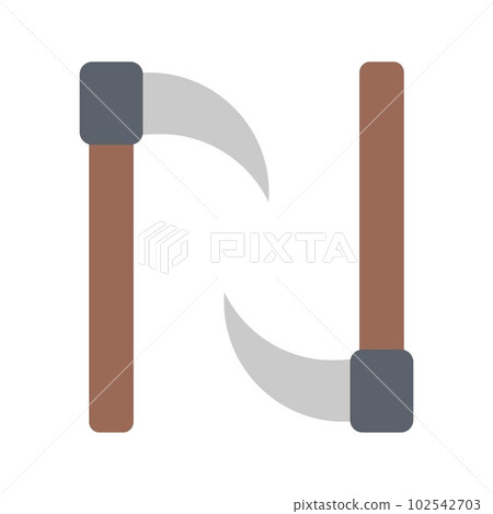 Kama icon vector image. Suitable for mobile apps, web apps and print media. Kama icon vector image. Suitable for mobile apps, web apps and print media. 102542703