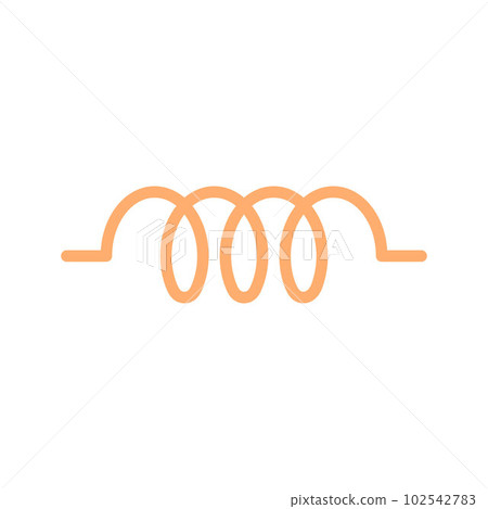 Inductor icon vector image. Suitable for mobile apps, web apps and print media. Inductor icon vector image. Suitable for mobile apps, web apps and print media. 102542783