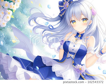 可愛的女孩插圖，動漫，漫畫，日本，可愛，萌，女性，卡哇伊，插圖 102543372