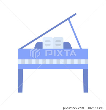 Grand Piano icon vector image. Suitable for mobile apps, web apps and print media. 102543396