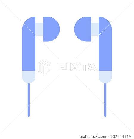 Earphones icon vector image. Suitable for mobile apps, web apps and print media. 102544149