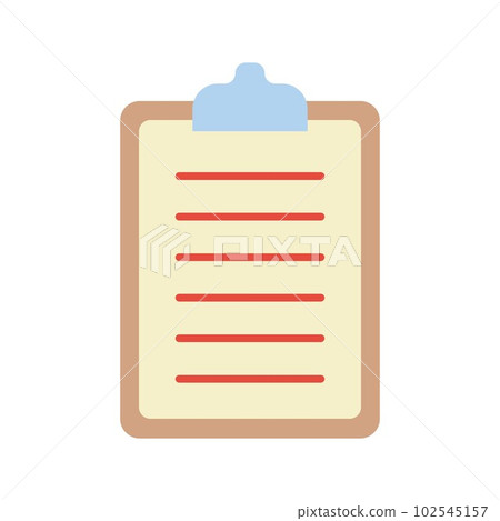Clipboard icon vector image. Suitable for mobile apps, web apps and print media. Clipboard icon vector image. Suitable for mobile apps, web apps and print media. 102545157