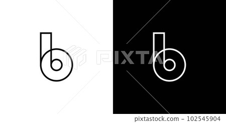 Modern and unique letter B initials logo design 2 Modern and unique letter B initials logo design 2 102545904