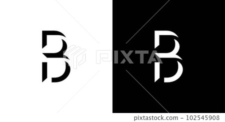 Modern and unique letter B initials logo design Modern and unique letter B initials logo design 102545908