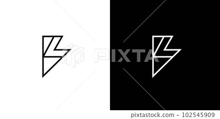 Modern and unique letter B initials logo design Modern and unique letter B initials logo design 102545909