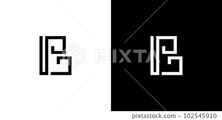 Modern and unique letter B initials logo design Modern and unique letter B initials logo design 102545910