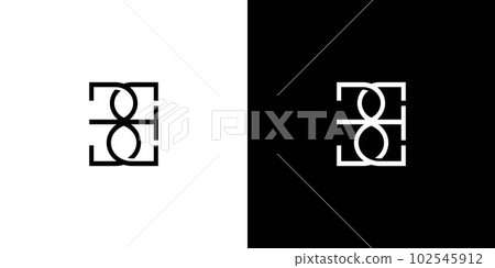 Modern and unique letter BE initials logo design 2 Modern and unique letter BE initials logo design 2 102545912