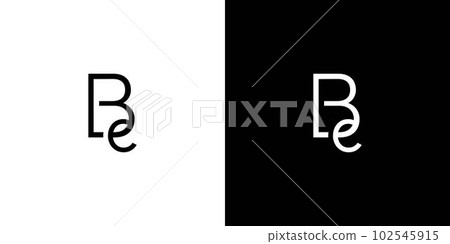 Modern and unique letter BE initials logo design 3 Modern and unique letter BE initials logo design 3 102545915
