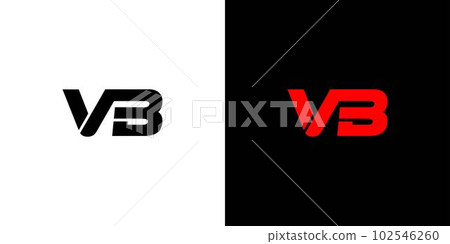 Modern and strong letter VB initials logo design 102546260