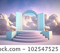 Fantastic 3D style illustration background material 102547525