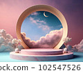Fantastic 3D style illustration background material 102547526