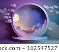 Fantastic 3D style illustration background material 102547527