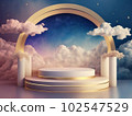 Fantastic 3D style illustration background material 102547529