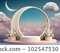 Fantastic 3D style illustration background material 102547530