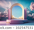 Fantastic 3D style illustration background material 102547531