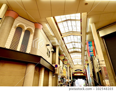 兵庫縣尼崎市三和本通商店街風景 兵庫縣尼崎市三和本通商店街風景 102548103