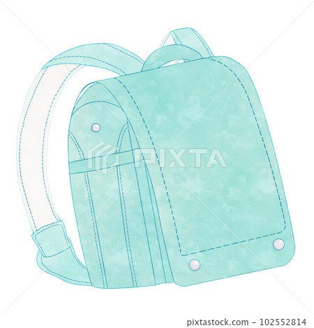 Illustration material of mint green school bag Illustration material of mint green school bag 102552814