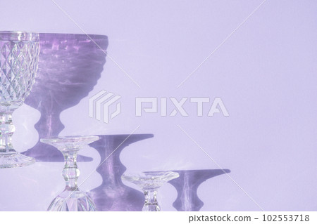 Wine glass with shadow and copy space Wine glass with shadow and copy space 102553718