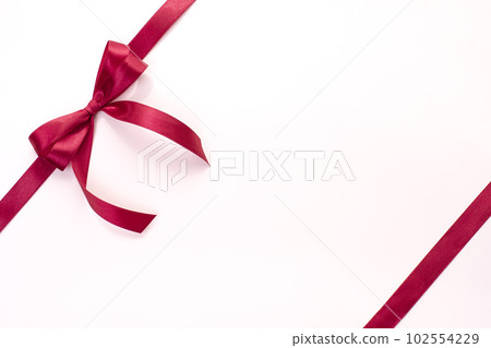 Bow ribbon knot and copy space Bow ribbon knot and copy space 102554229