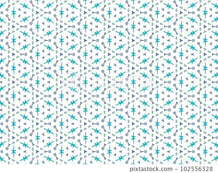 Blue Abstract Mandala or Ikat Wallpaper Pattern Background 102556328