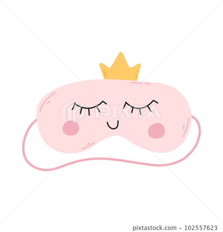 Mask for sleep. Vector illustration. Flat style. Cartoon sleep mask Mask for sleep. Vector illustration. Flat style. Cartoon sleep mask 102557623