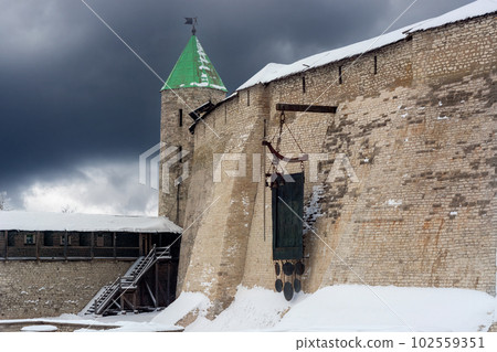 Fortress in the Pskov Kremlin. 102559351