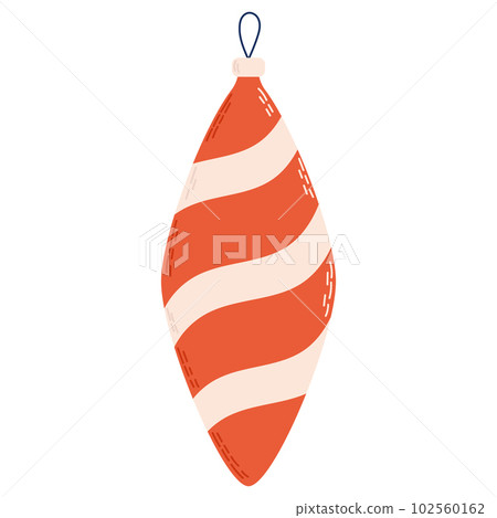 Christmas toy and ball in vintage style. Christmas ornament 102560162