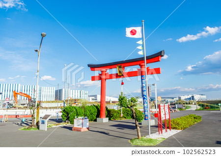 【東京都市風光】羽田穴盛稻荷神社舊鳥居 102562523