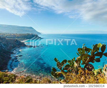 Tyrrhenian sea landscape, Calabria, Italy 102566314