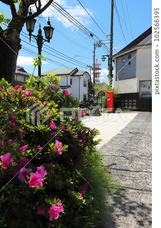 Iwate Ichinoseki A landscape with a round mailbox (Seki no Ichi Sake Brewery) 102566395