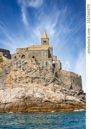 Medieval Saint Peter Church - Porto Venere Liguria Italy Europe Medieval Saint Peter Church - Porto Venere Liguria Italy Europe 102566870