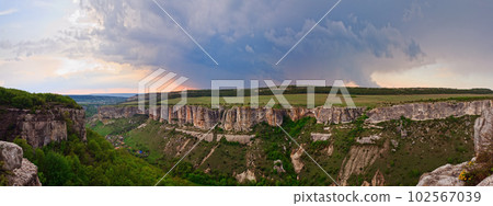 Spring Crimean mountain landscape (Ukraine) Spring Crimean mountain landscape (Ukraine) 102567039