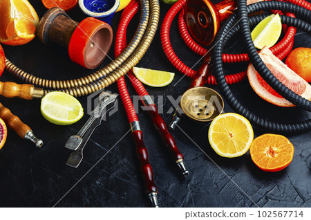 Fruit flavor hookah, shisha. 102567714