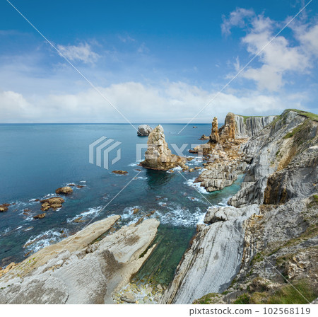 Atlantic ocean coastline near Portio Beach Atlantic ocean coastline near Portio Beach 102568119