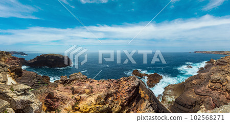 Summer Atlantic coast (Algarve, Portugal). 102568271