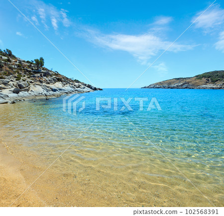 Summer sea coast (Halkidiki, Greece). Summer sea coast (Halkidiki, Greece). 102568391