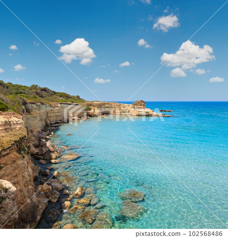 Sea beach Spiaggia della Punticeddha, Salento, Italy Sea beach Spiaggia della Punticeddha, Salento, Italy 102568486