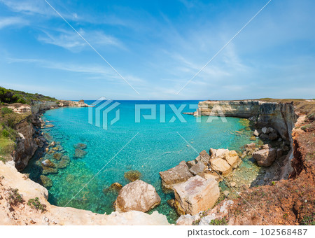 Sea beach Spiaggia della Punticeddha, Salento, Italy 102568487