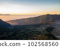 Small town on the hill with sunlight. 102568560
