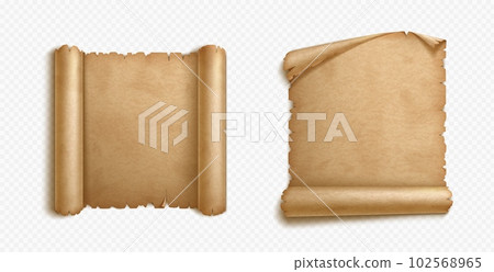 Old scroll papyrus parchment paper map background 102568965