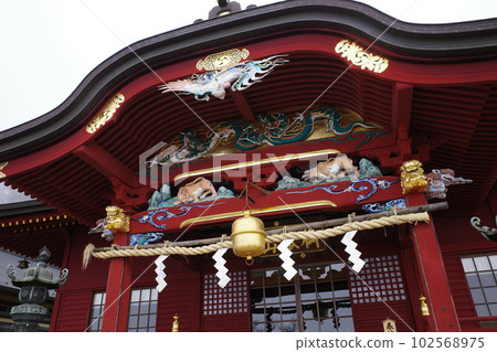 青梅市禦嶽山武藏禦岳神社禮拜堂特寫 102568975