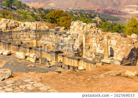 Roman road of Gadara Umm Qais, Jordan 102569033