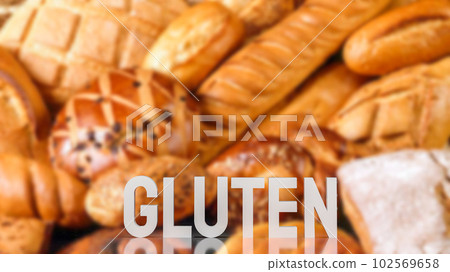 The Gluten on food Background 3d Rendering 102569658