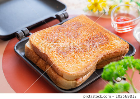 toasted hot sandwich toasted hot sandwich 102569812