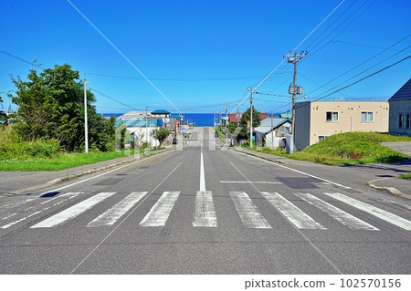 Slope in Mashike Town, Hokkaido 102570156