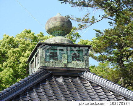 Temple Roof Decorations: Hoju and Dew Plates 102570584