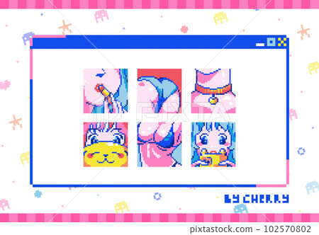 Cute Anime Girl Avatar, Anime Stickers Avatar